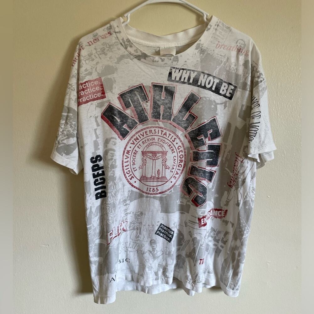 Georgia Bulldogs Athletics Vintage AOP T-shirt